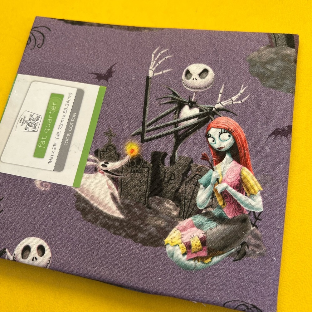 FAT QUARTER jack Skellington Halloween nightmare before Christmas fabric new